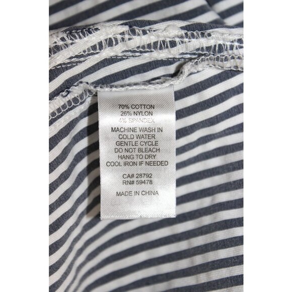 JONES NEW YORK Striped Nautical Stretchy Warm-Weather Cropped Pants (16W) - Picture 4 of 10